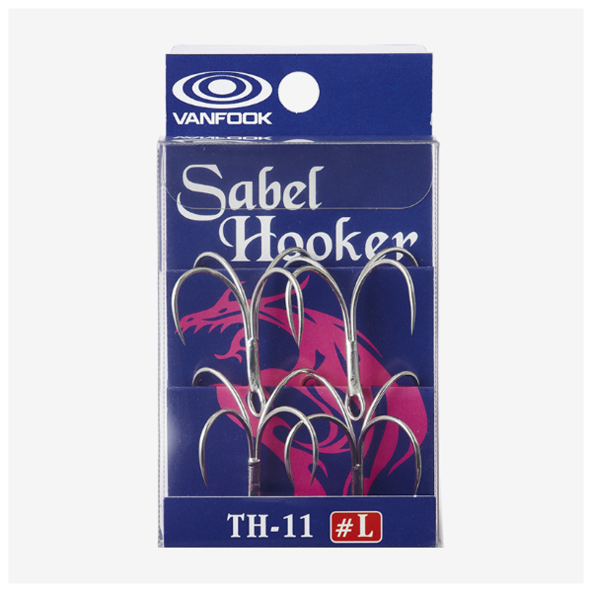 VANFOOK TH-11 SABEL HOOKER #S (5 pcs/pack) SILVER