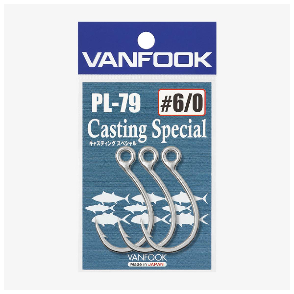 VANFOOK PL-79 CASTING SPECIAL #6/0 (3 pcs/pack) SILVER - Britannic Trade