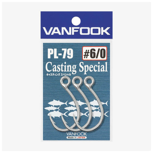VANFOOK PL-79 CASTING SPECIAL #9/0 (2 pcs/pack) SILVER - Britannic Trade