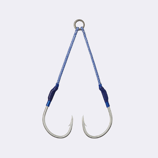 VANFOOK JLT-46 JIGEN LONG TWIN #3/0 (2 pcs/pack) SILVER fishing terminal tackle — photo 2