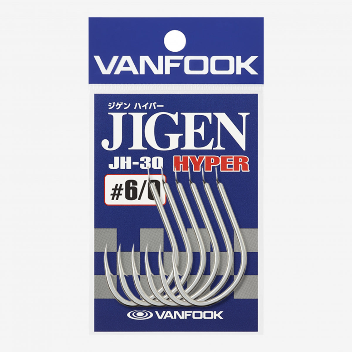 VANFOOK JH-30 JIGEN HYPER #7/0 (5 pcs/pack) SILVER