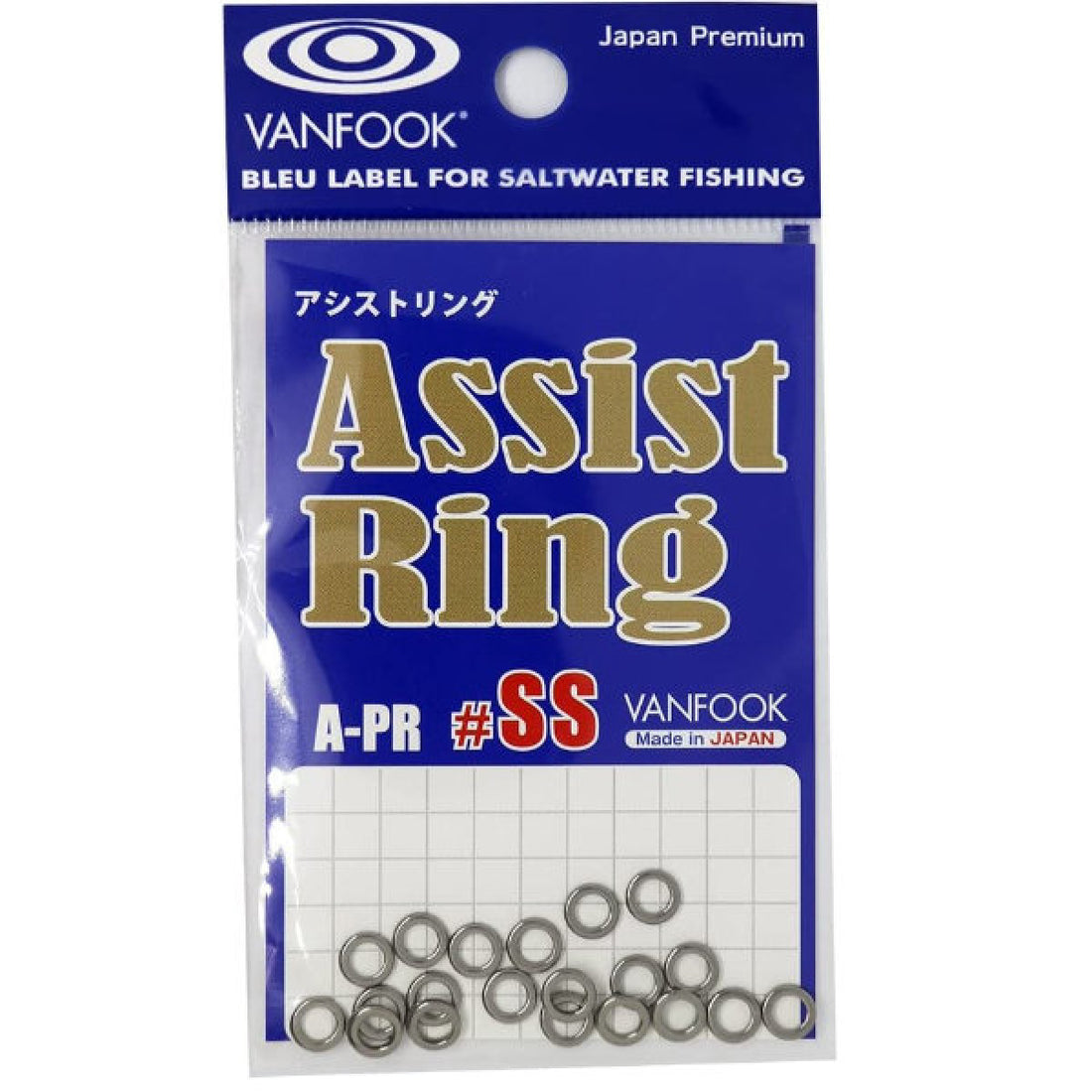 VANFOOK A-PR ASSIST RING #SS : 4.0mm (20 pcs/pack) SILVER fishing terminal tackle