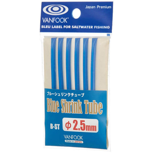 VANFOOK B-ST BLUE SHRINK TUBE 2.5mm (1.0 m/pack) BLUE - Britannic Trade