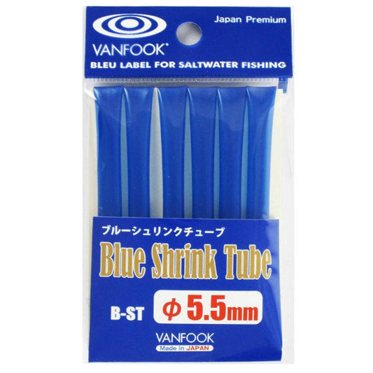 VANFOOK B-ST BLUE SHRINK TUBE 5.5mm (1.0 m/pack) BLUE - Britannic Trade