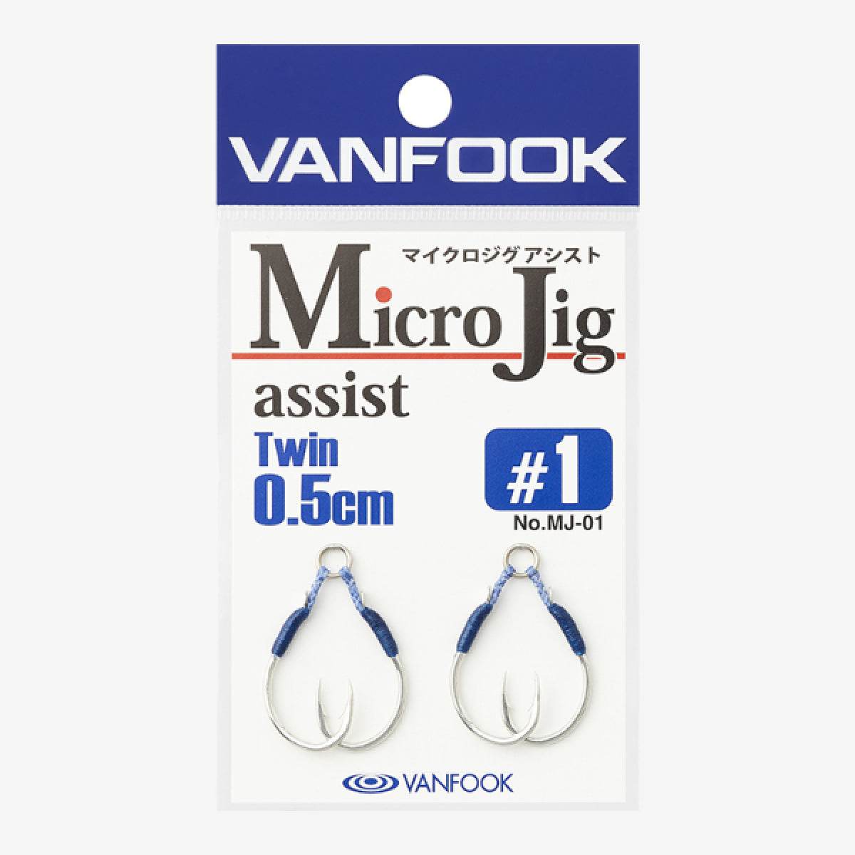 VANFOOK MJ-01 MICRO JIG ASSIT TWIN 0.5cm #2 (2 pcs/pack) SILVER - Britannic Trade