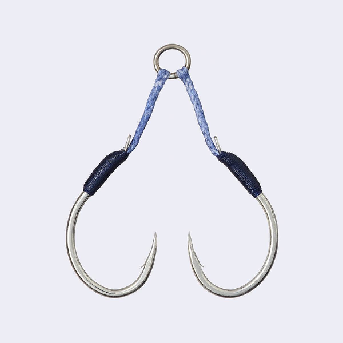 VANFOOK MJ-02 MICRO JIG ASSIT TWIN 1.0cm #2 (2 pcs/pack) SILVER - Britannic Trade