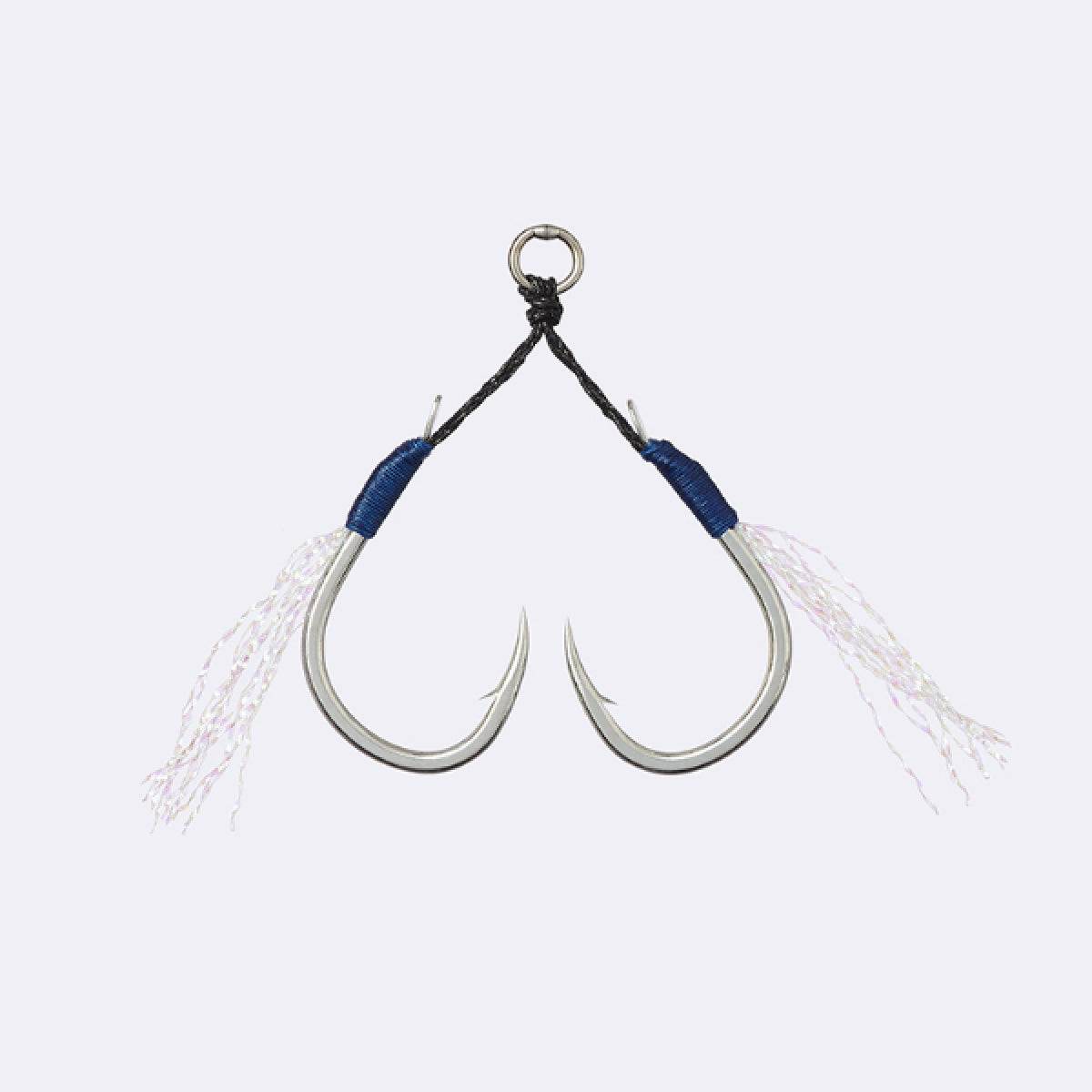 VANFOOK MJW-05 MICRO JIG ASSIST WIRE TWIN #1 (2 pcs/pack) SILVER - Britannic Trade