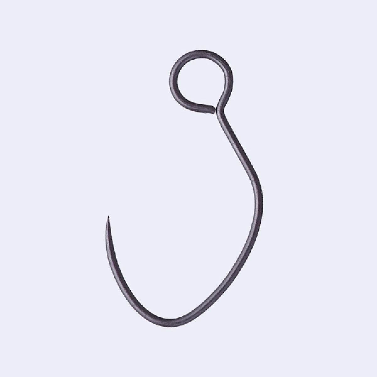 VANFOOK ME-31B MINNOW EXPERTHOOK MIDIUM #4 (16 pcs/pack) STEALTH BLACK - Britannic Trade