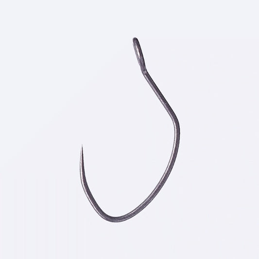 VANFOOK Experthook Bottom and Crank #9 (16 pcs/pack) Fluoro Black fishing terminal tackle — photo 2