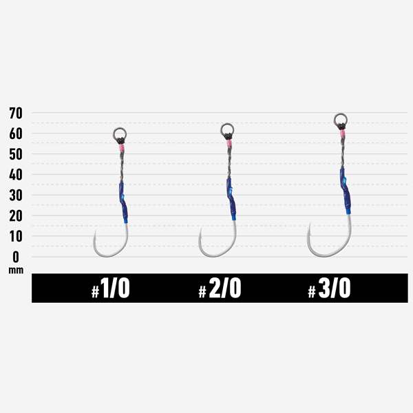 VANFOOK JWS-40 JIGEN WIRE ASSIST #3/0 (3 pcs/pack) SILVER