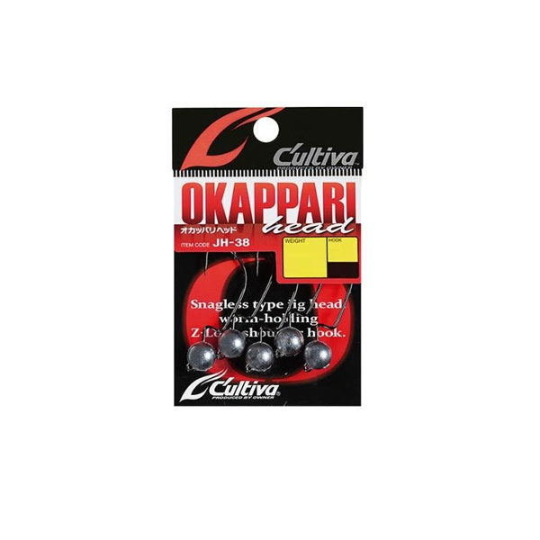 OWNER JH-38 OKAPPARI HEAD #4 : 1/32oz (5 pcs/pack) fishing terminal tackle