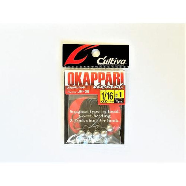 OWNER JH-38 OKAPPARI HEAD #1 : 1/16oz (5 pcs/pack) fishing terminal tackle
