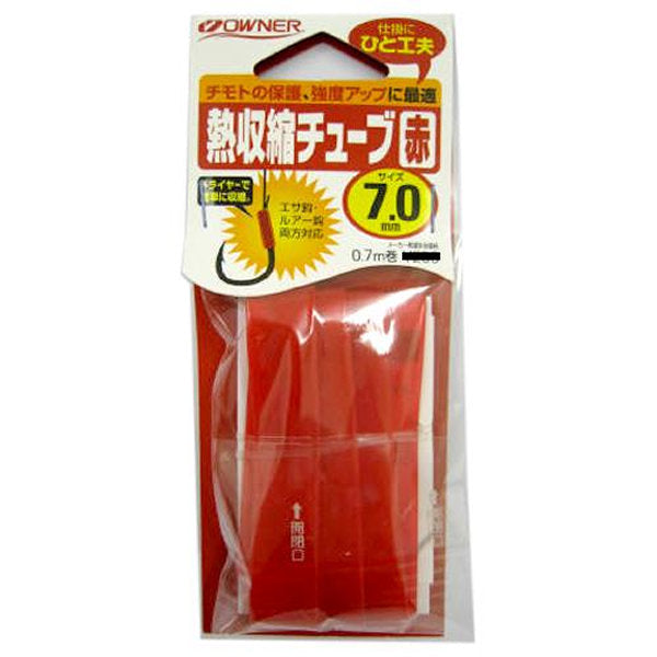 OWNER HEAT SHRINK TUBE RED 7mm RED fishing terminal tackle