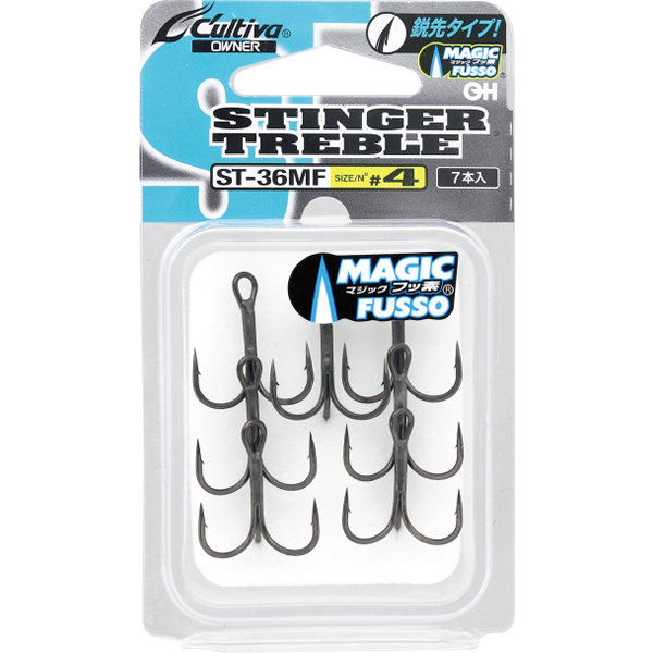 OWNER OH ST-36MF STINGER TREBLE HOOK #2 (7 pcs/pack) fishing terminal tackle — photo 2