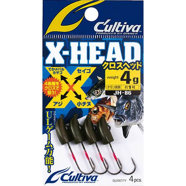 OWNER JH-86 X-HEAD 1.0g (4 pcs/pack) - Britannic Trade