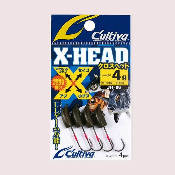 OWNER JH-86 X-HEAD 2.0g (4 pcs/pack) - Britannic Trade