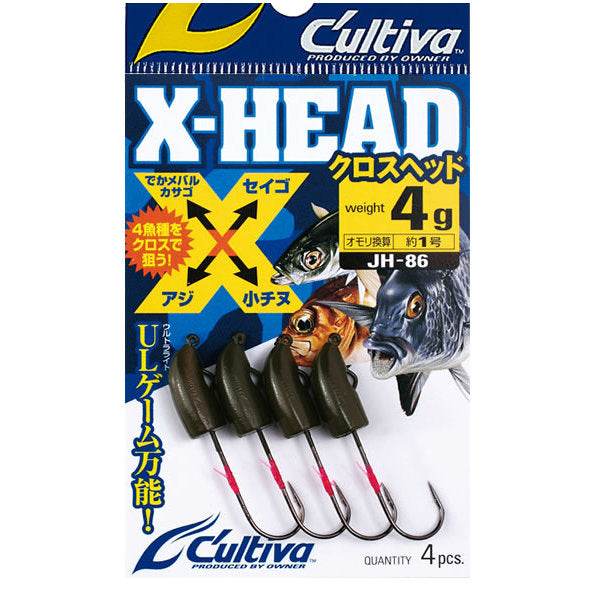 OWNER JH-86 CROSS HEAD 4.0g (4 pcs/pack) - Britannic Trade