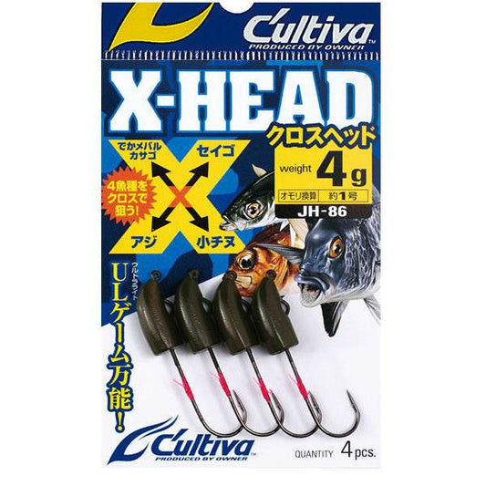 OWNER JH-86 CROSS HEAD 4.0g (4 pcs/pack) - Britannic Trade