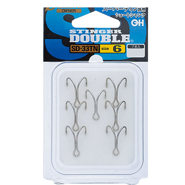OWNER SD-33TN STINGER DOUBLE #6 fishing terminal tackle
