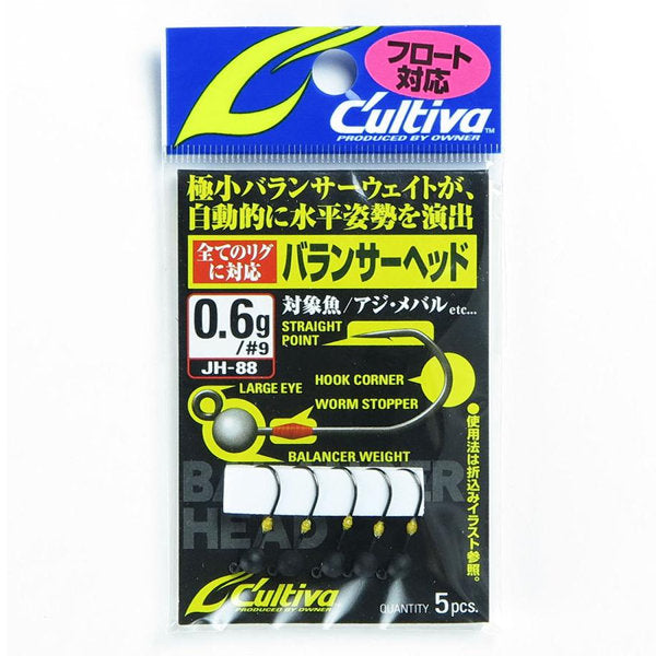 OWNER JH-88 BALANCER HEAD 0.6g (5 pcs/pack) fishing terminal tackle