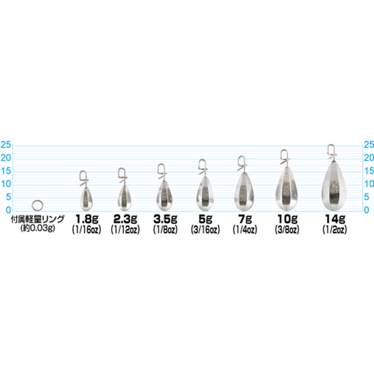 OWNER SK-51 ITTE TG SINKER 10g fishing terminal tackle — photo 2