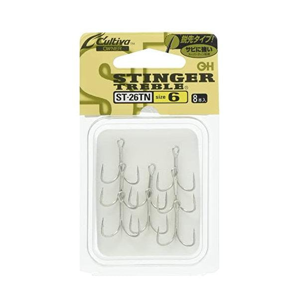 OWNER ST-26TN STINGER TREBLE #6 fishing terminal tackle