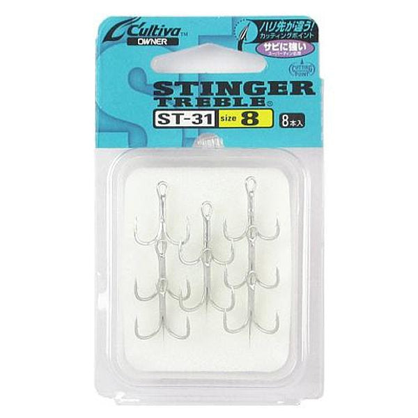 OWNER ST-31 STINGER TREBLE #8 fishing terminal tackle