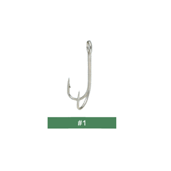 OWNER TW-01 TOP DOUBLE #1 (8 pcs/pack) fishing terminal tackle