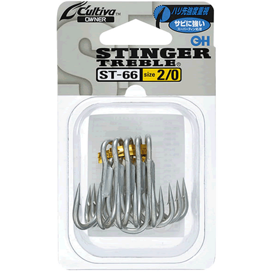 OWNER ST-66 STINGER TREBLE #3.5/0 (5 pcs/pack) fishing terminal tackle — photo 2