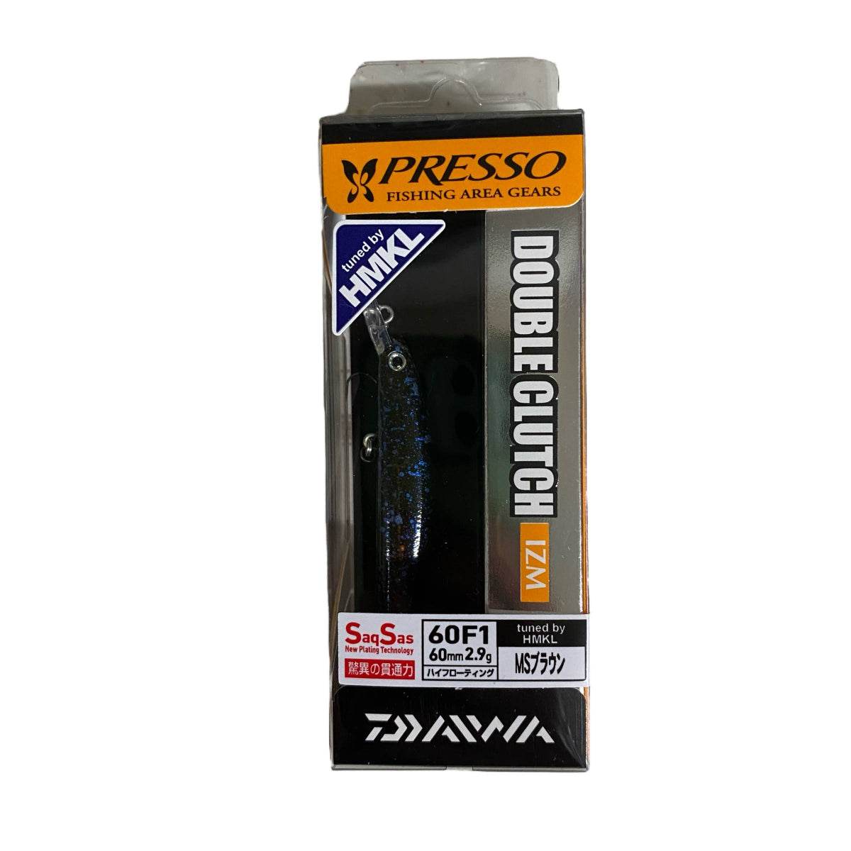 DAIWA PRESSO DOUBLECLUTCH 60F1 60mm : 2.9g High Floating MS BROWN - Britannic Trade