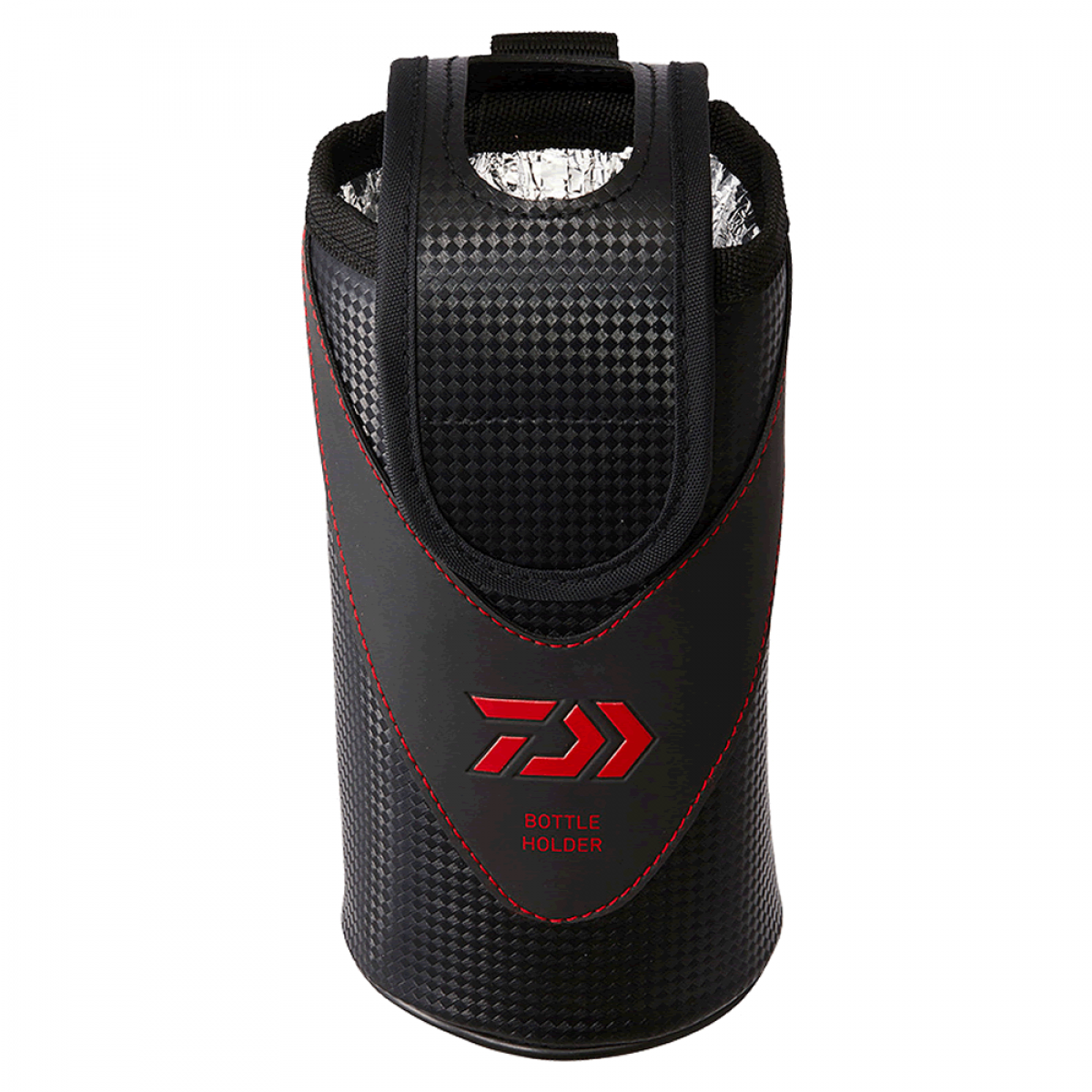 DAIWA BOTTLE HOLDER (D) 9 x 9 x 18cm BLACK/RED