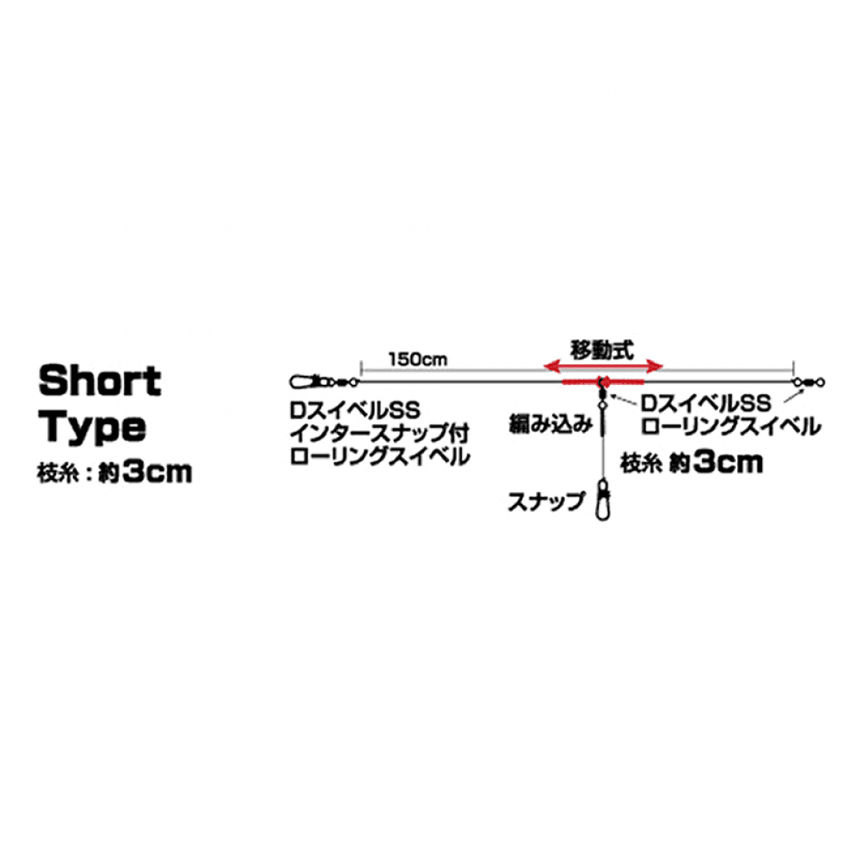 DAIWA OBAMARING SS SHORT #2.5 : 150cm - Britannic Trade