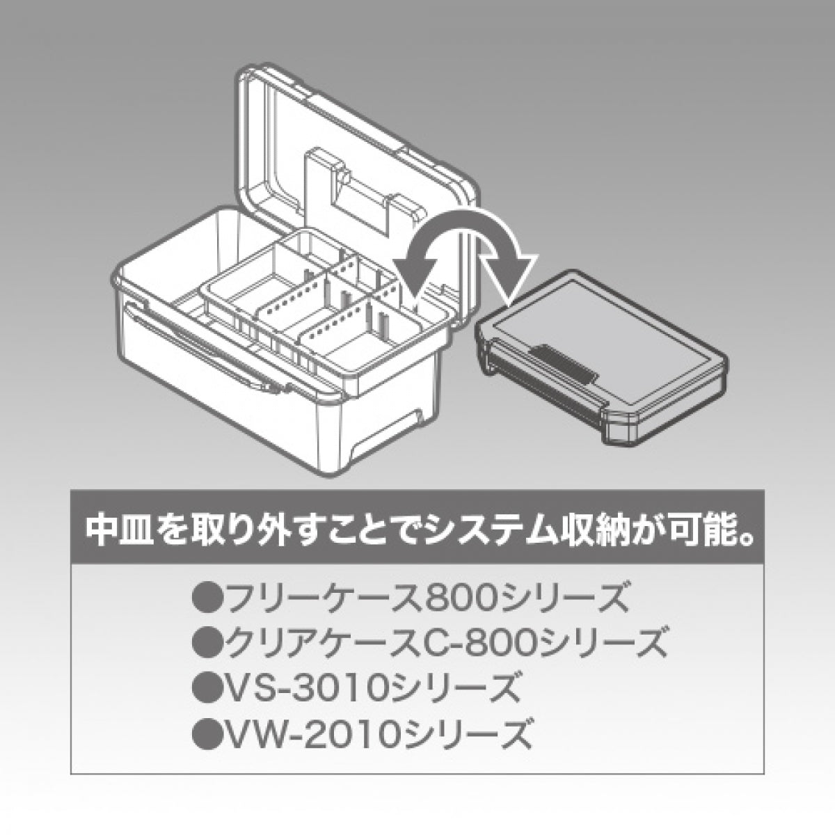 MEIHO NOVELTY BOX L : 297 x 180 x 126mm RED