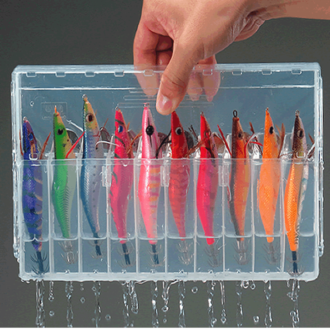 MEIHO EGI STOCKER 270 x 175 x 35mm VW-ES2052 CLEAR fishing accessory — photo 2