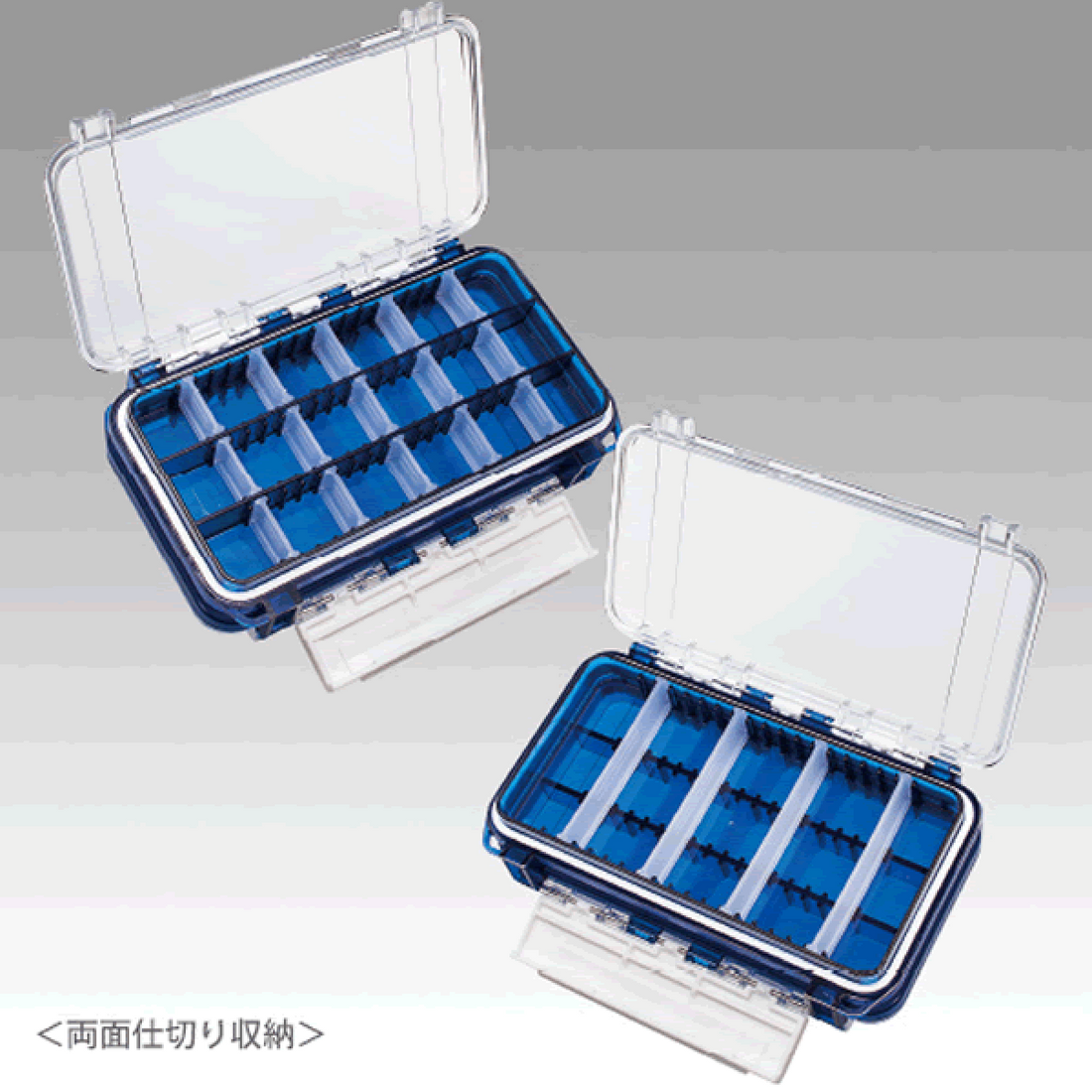 MEIHO WATER PROOF CASE WG 175×105×43mm WG CLEAR BLUE fishing accessory — photo 2