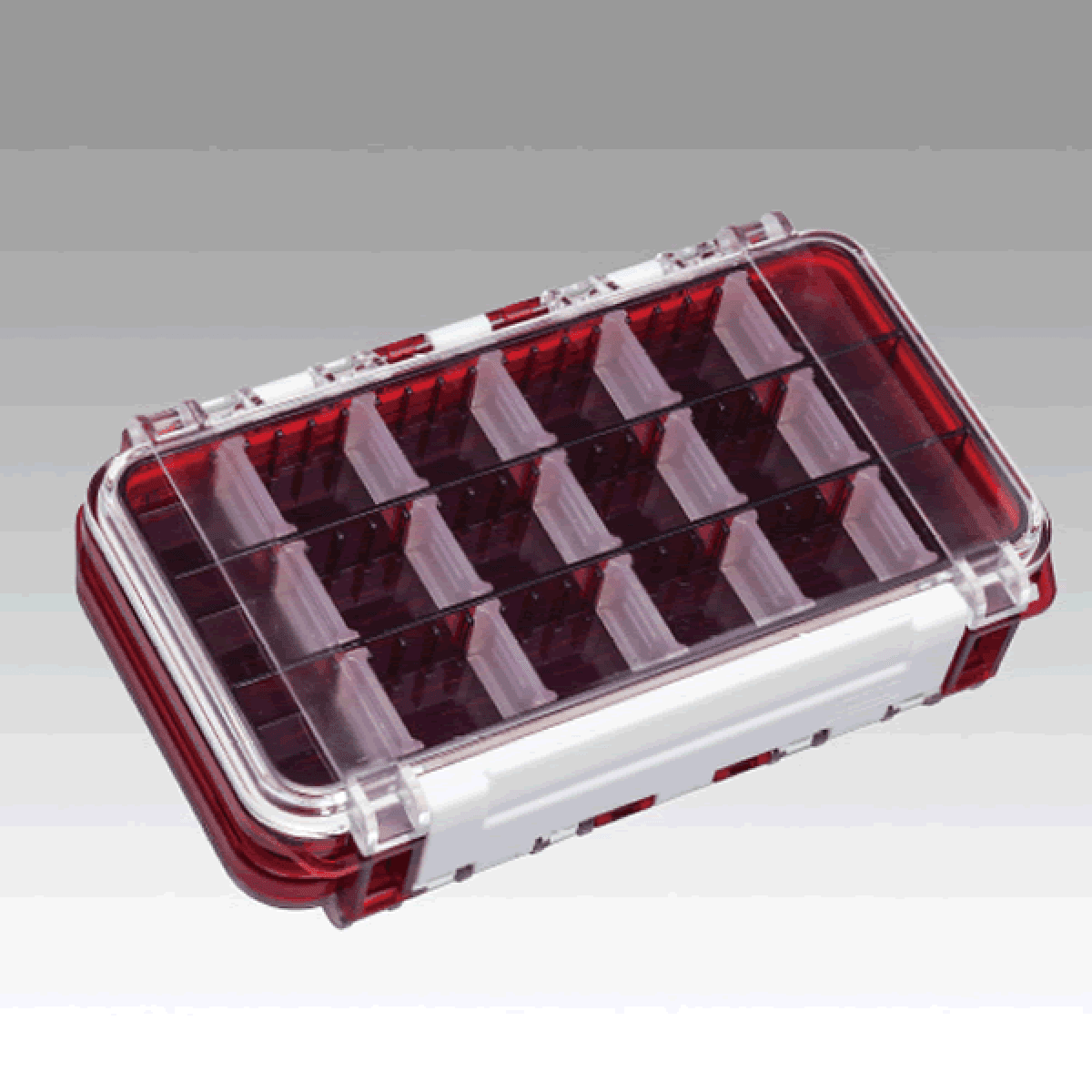 MEIHO WATER PROOF CASE WG 175×105×43mm WG-1 CLEAR RED - Britannic Trade