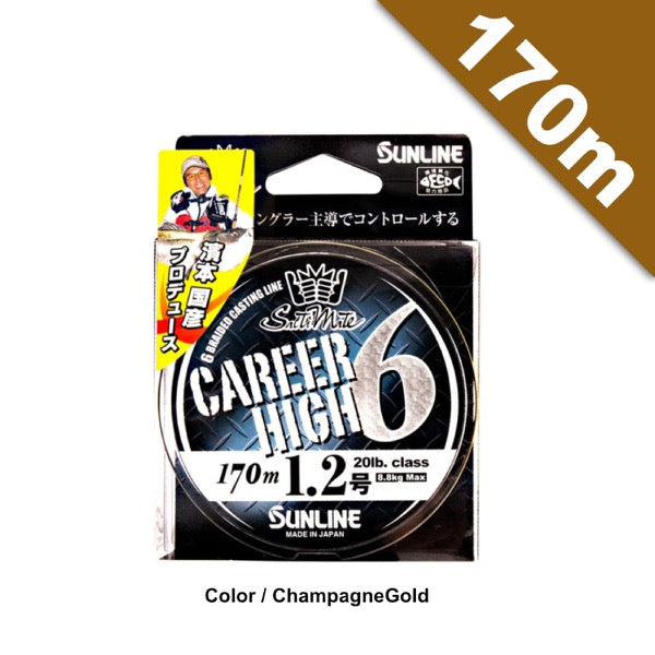 SUNLINE SaltiMate CAREER HIGH 6 #1.5 (25 lb) - 170m PE fishing line