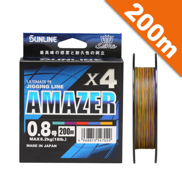 SUNLINE AMAZER x4 #1 (21 lb) - 200m PE 5 Çoklu