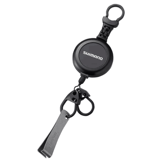 SHIMANO HOOK REEL CR WITH LINE CUTTER 40mm (Max length : 60cm) PI-042R ALL BLACK - Britannic Trade