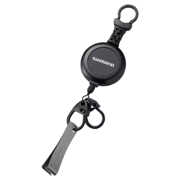 SHIMANO HOOK REEL CR WITH LINE CUTTER 40mm (Max length : 60cm) PI-042R ALL BLACK fishing accessory