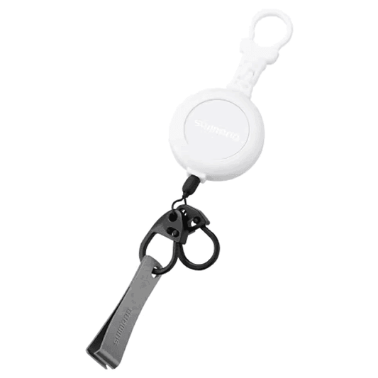 SHIMANO HOOK REEL CR WITH LINE CUTTER 40mm (Max length : 60cm) PI-042R ALL WHITE - Britannic Trade