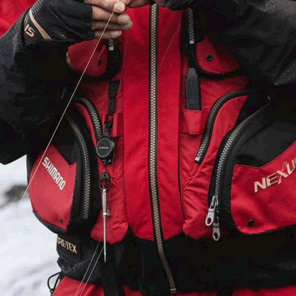 SHIMANO HOOK REEL CR WITH LINE CUTTER 40mm (Max length : 60cm) PI-042R ALL WHITE - Britannic Trade