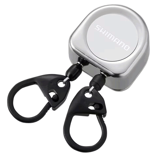 SHIMANO DOUBLE PIN ON REEL METAL Max length : 38cm PI-411R WHITE fishing accessory