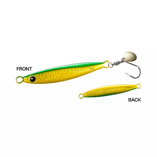 SHIMANO OCEA FALLSHOT BLADE 100g 85mm : 100g Sinking JU-W10X S GURI KIN 003