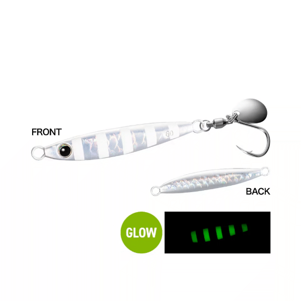 SHIMANO OCEA FALLSHOT BLADE 60g 72mm : 60g Sinking JU-W06X AZ SILVER 002