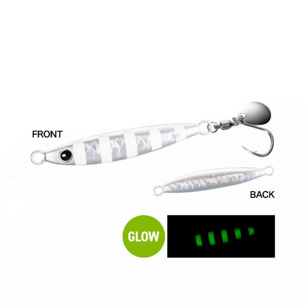 SHIMANO OCEA FALLSHOT BLADE 80g 79mm : 80g Sinking JU-W08X AZ SILVER 002