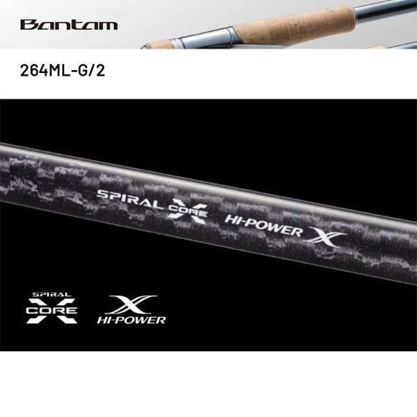 SHIMANO 22 BANTAM 264ML-G/2 (2 pieces, Spinning) fishing rod — photo 2