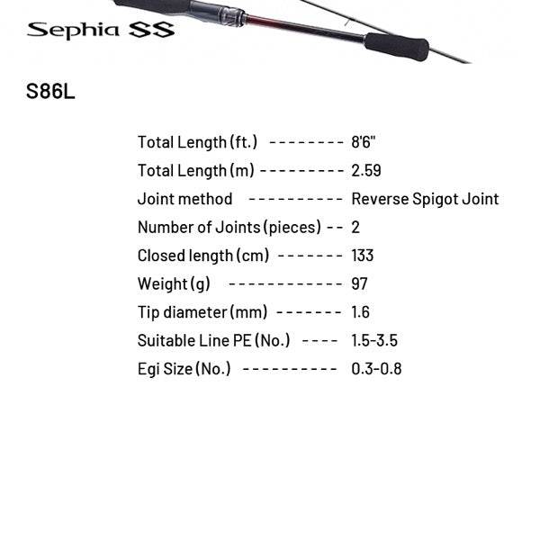 SHIMANO 23 Sephia SS S86L (2 pieces, Spinning) - Britannic Trade