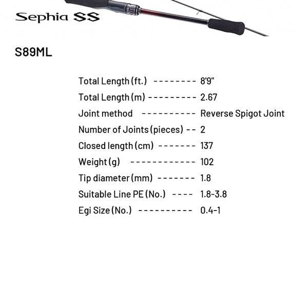SHIMANO 23 Sephia SS S89ML (2 pieces, Spinning) - Britannic Trade