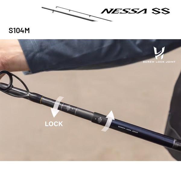 SHIMANO 24 NESSA SS S104M (3 pieces, Spinning) fishing rod — photo 2
